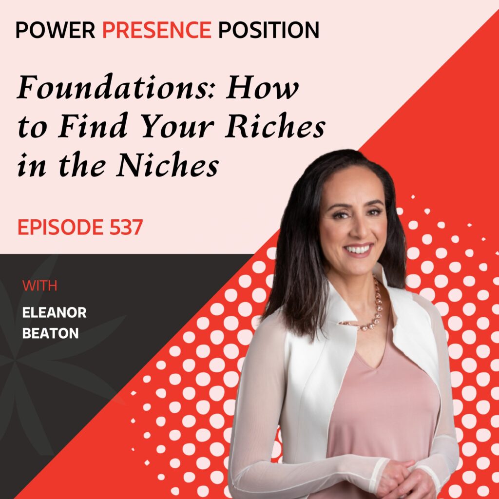 Power Presence Position Eleanor Beaton | Foundations: How to Find Your Riches in the Niches